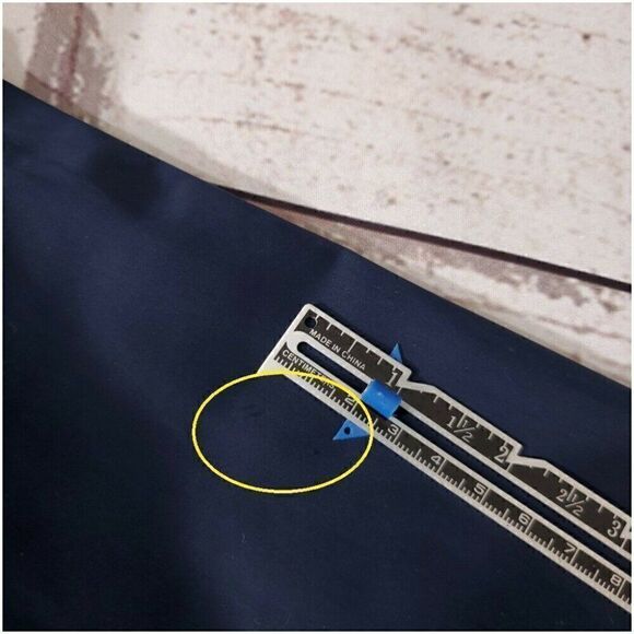 Flaws Vince Tech Blazer 3 Button Full Zip Navy Blue Mens Size 46 Polyester - Picture 10 of 12